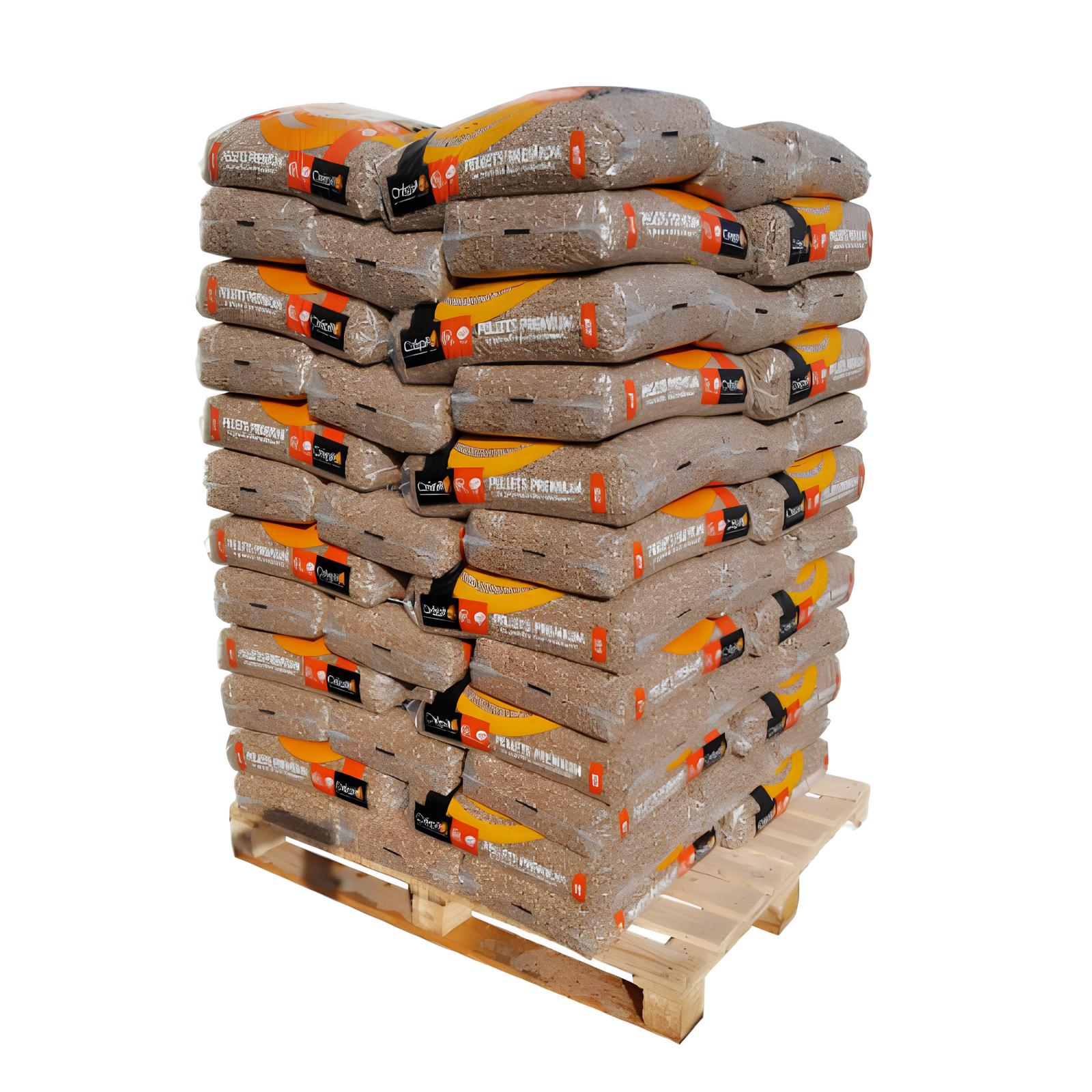 Granulés de bois Premium – Crépito – palette de 72 sacs de 15kg