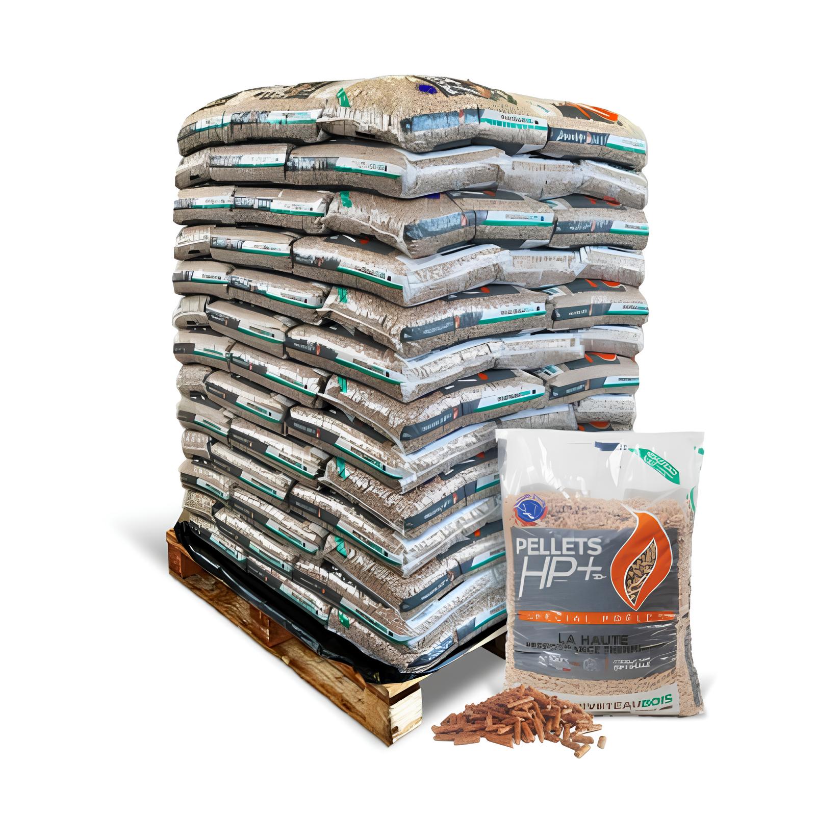 Granulés de bois HP+ – Piveteau – 104 sacs de 10kg