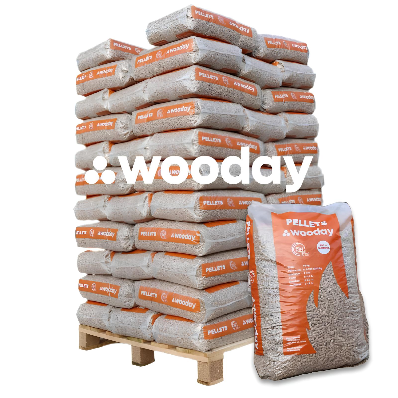 Pellet Wooday – Palette de 65 sacs de 15 kg