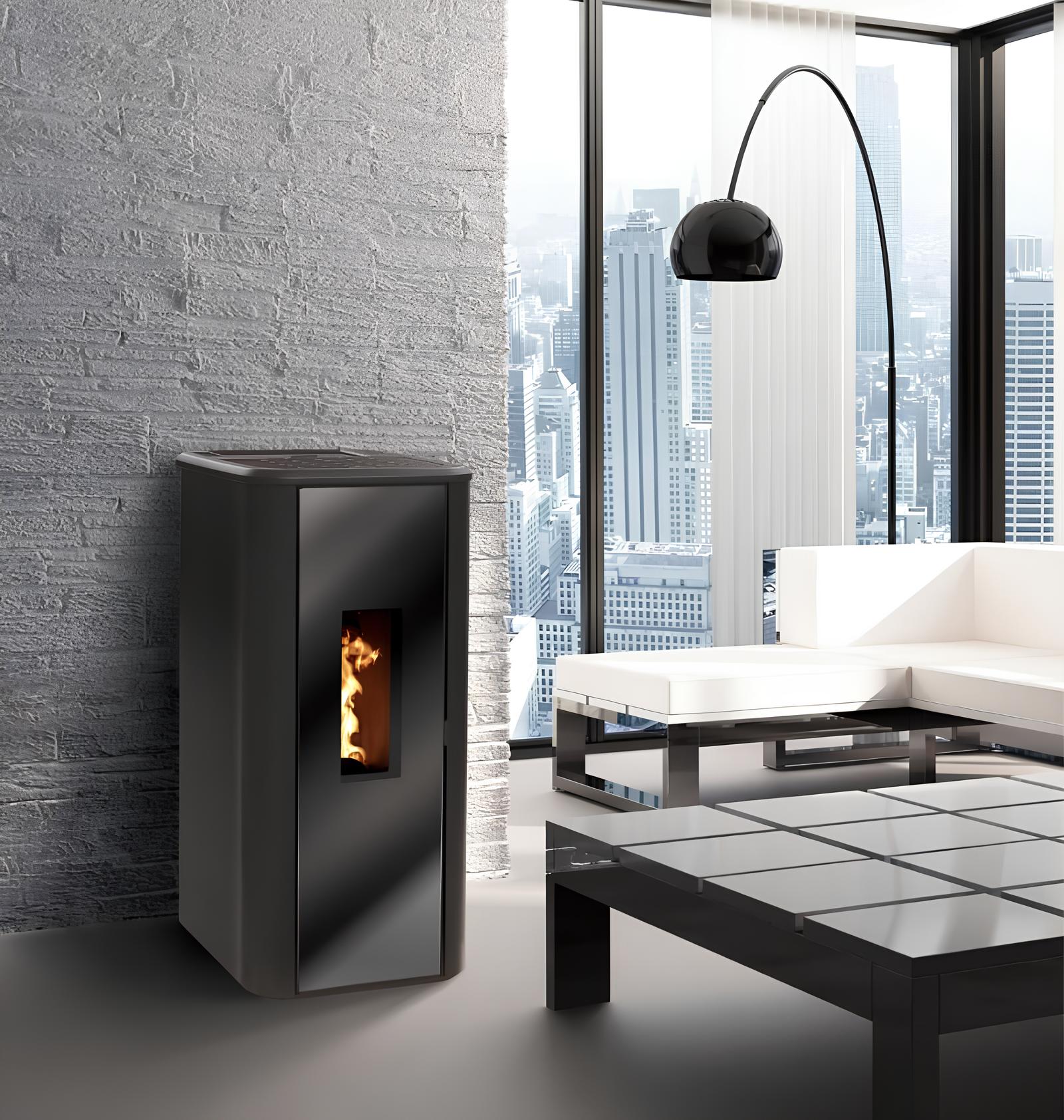 Poêle à granulés étanche Roma – 15 Kw (Personnalisable)